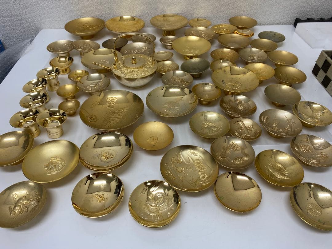 3-1909 24KGP 金盃・急須まとめ　約5.88kg