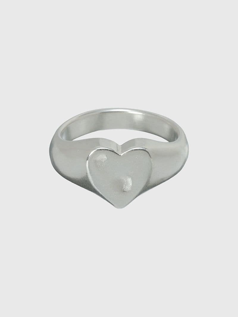TEN. ハートシグネットリング SV 5号