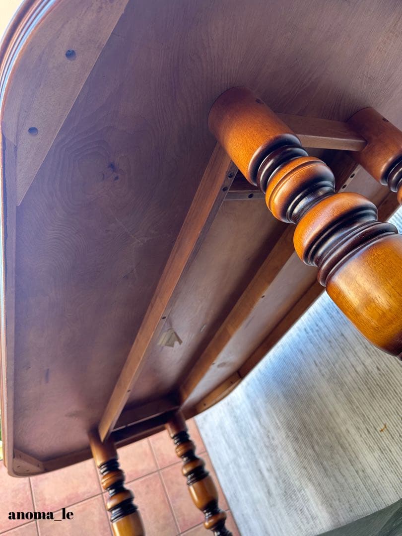 【ダイニングテーブル】国産　カリモク　コロニアル　オールドカリモク