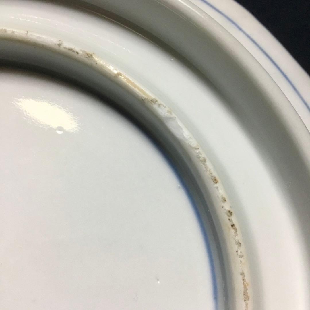 伊万里焼 色絵 草花紋様 八角 八寸深鉢 /骨董/時代物