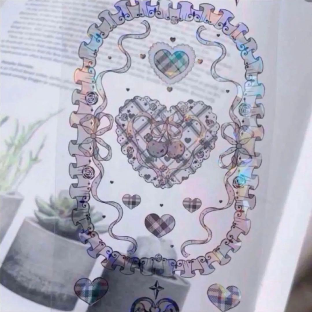 ♡SALE♡贝壳光 6.5cm×10m 月亮草莓 黑 海外マスキングテープ　装飾