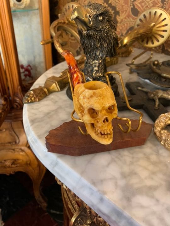 メシャムパイプ　ヤニク　ドクロ