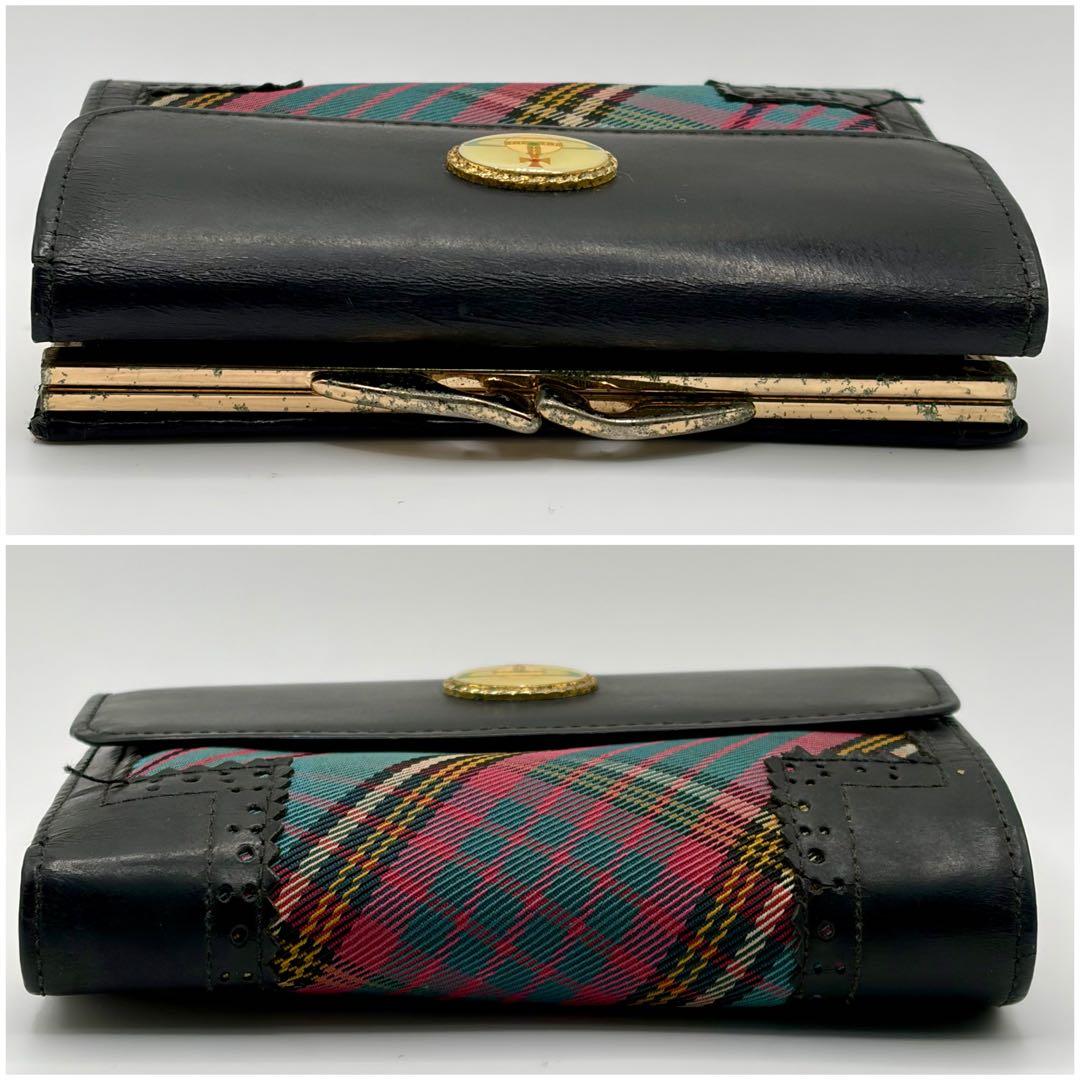 【希少・廃盤】ヴィヴィアン ウエストウッド　三つ折り財布 がま口 マックマラ