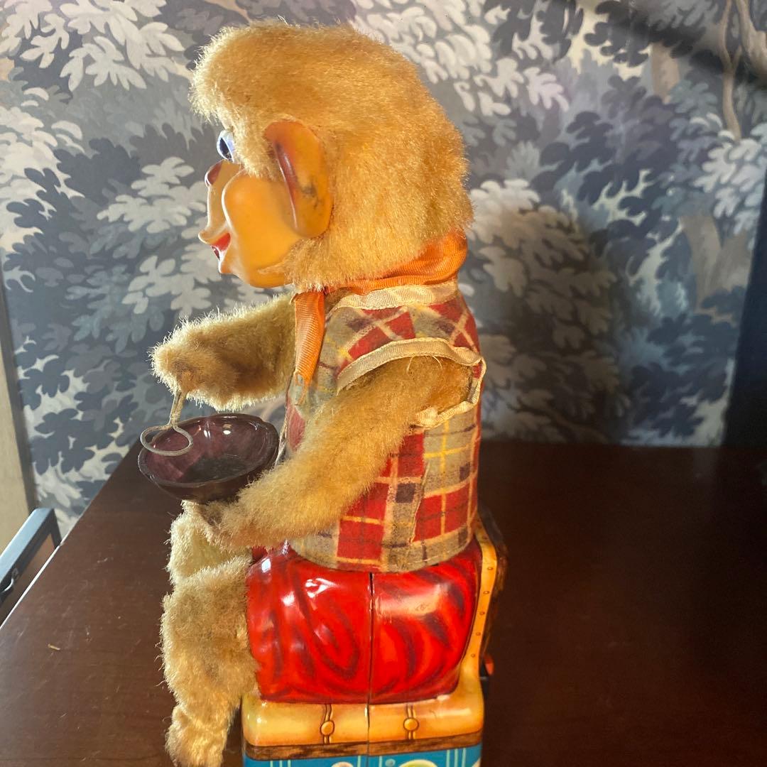 アルプス シャボン玉を吹く猿Bubble Blowing Monkey 動作品