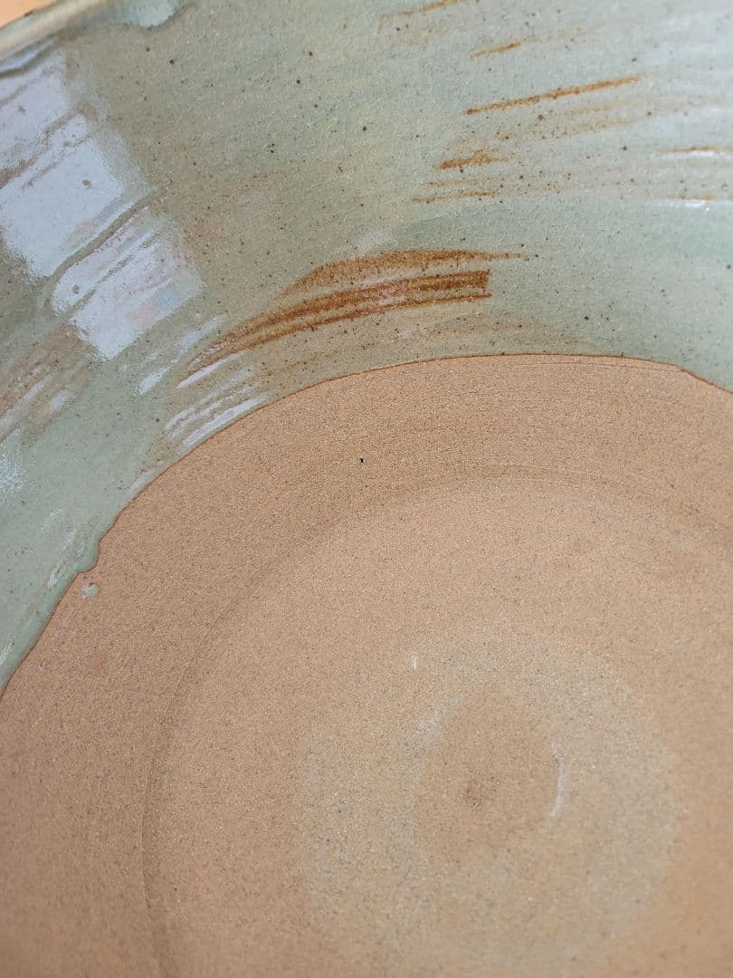 美品 陶器風炉★電熱器、楡材敷板、特注品金属底板のセット