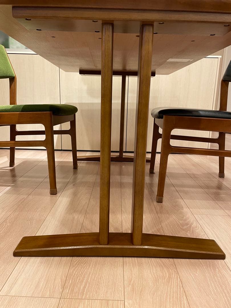 カリモク60 ｜ダイニングテーブル130 2本脚 天然木 ｜たのメル便