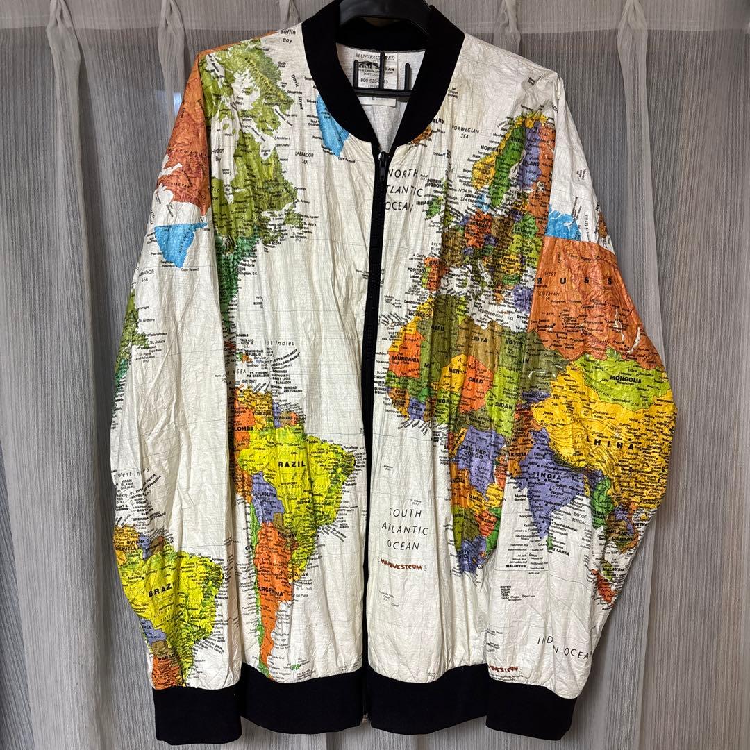 【最終価格】ニルバーナ カートコバーン着用モデル　世界地図ペーパージャケット