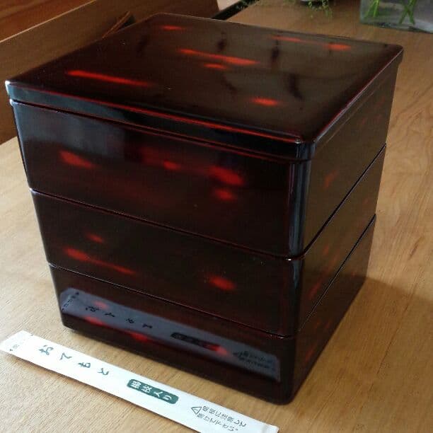 浄法寺塗り　三段重