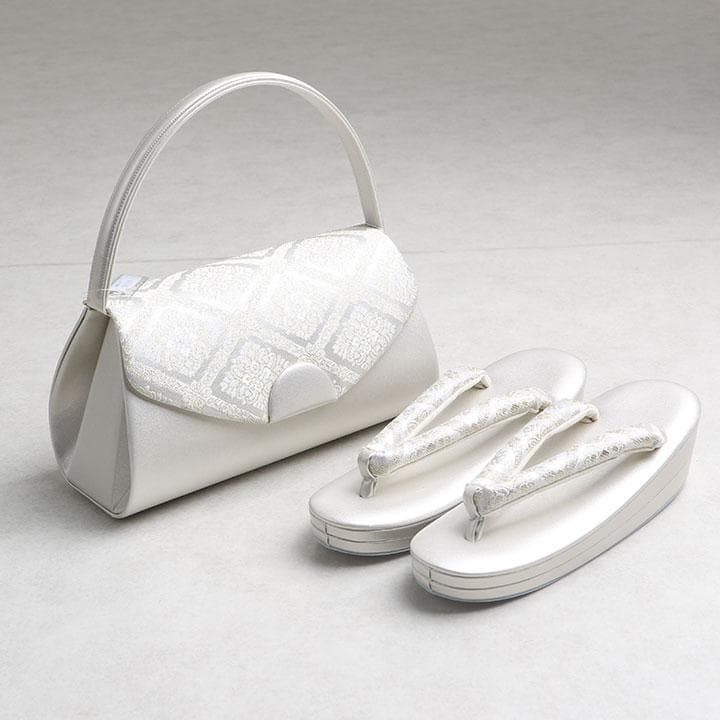 【新品】フォーマル用 草履&バッグ 24.5cm 手提げかぶせタイプ 03195