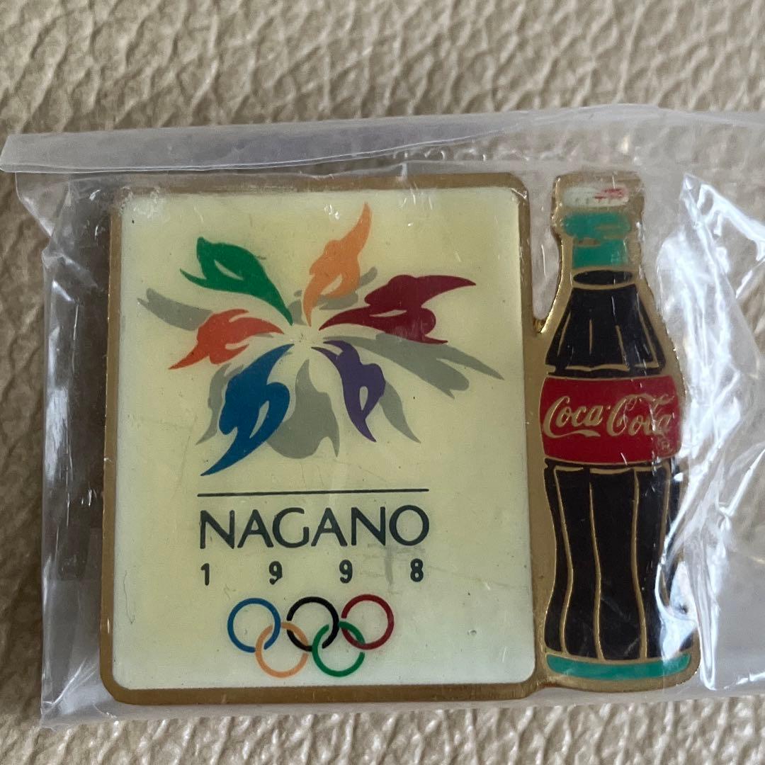 【未開封】1998年長野オリンピック冬季大会 コカコーラ ピンバッジ 5個セット