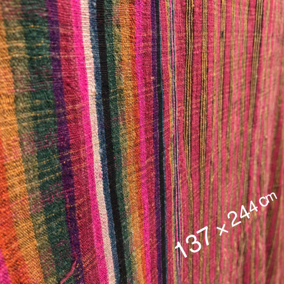 山繭　野性蚕の紡ぎ糸天然染料(草木染め)「ブラ」ブータンの『キラ』