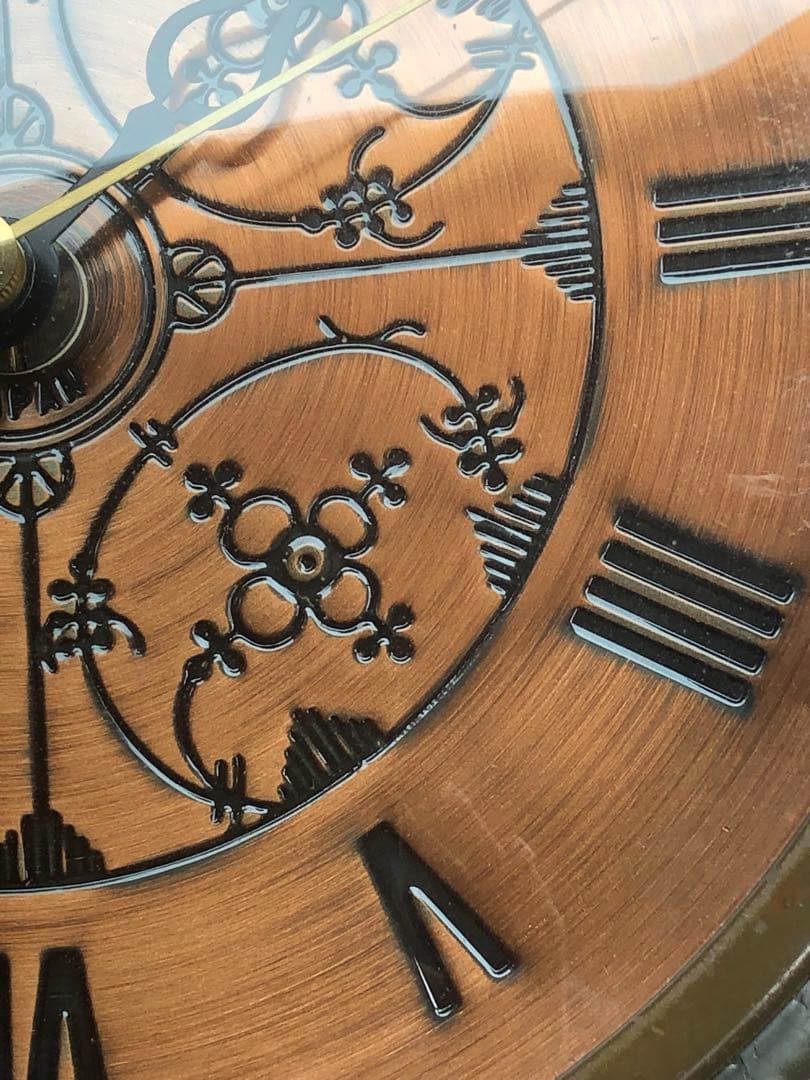 希少♦️LANDEX♦️国産♦️懐中時計型 ヴィンテージ時計♦️美品 いぶし金♦️電池式