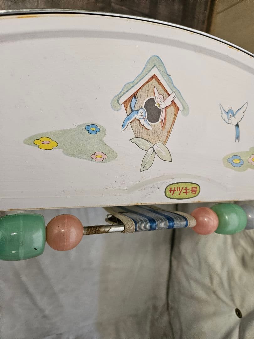 ベビーカー 昭和レトロ 東京 TOKYO さつき号 青 ブリキ