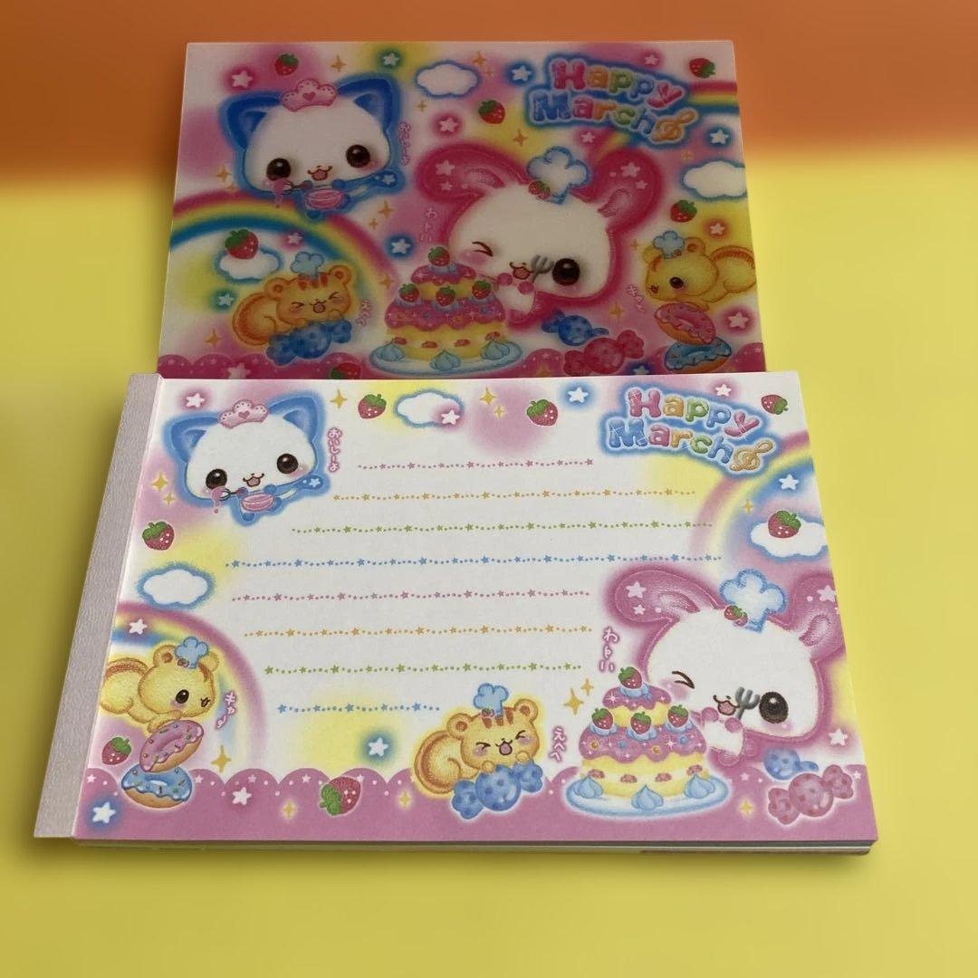 平成レトロ　ハッピーマーチ　3D表紙 メモ帳