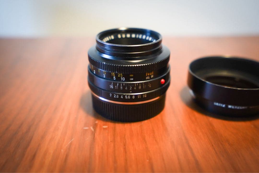 ライカ　ライツ　ドイツ製 ズミクロンR 50mm F2(OH済み)+純正フード