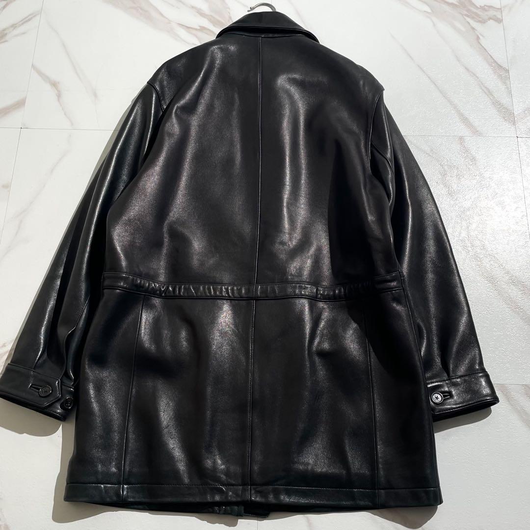 ブルックスブラザーズ カーコート 羊革 レザージャケット 実質L相当 【197】