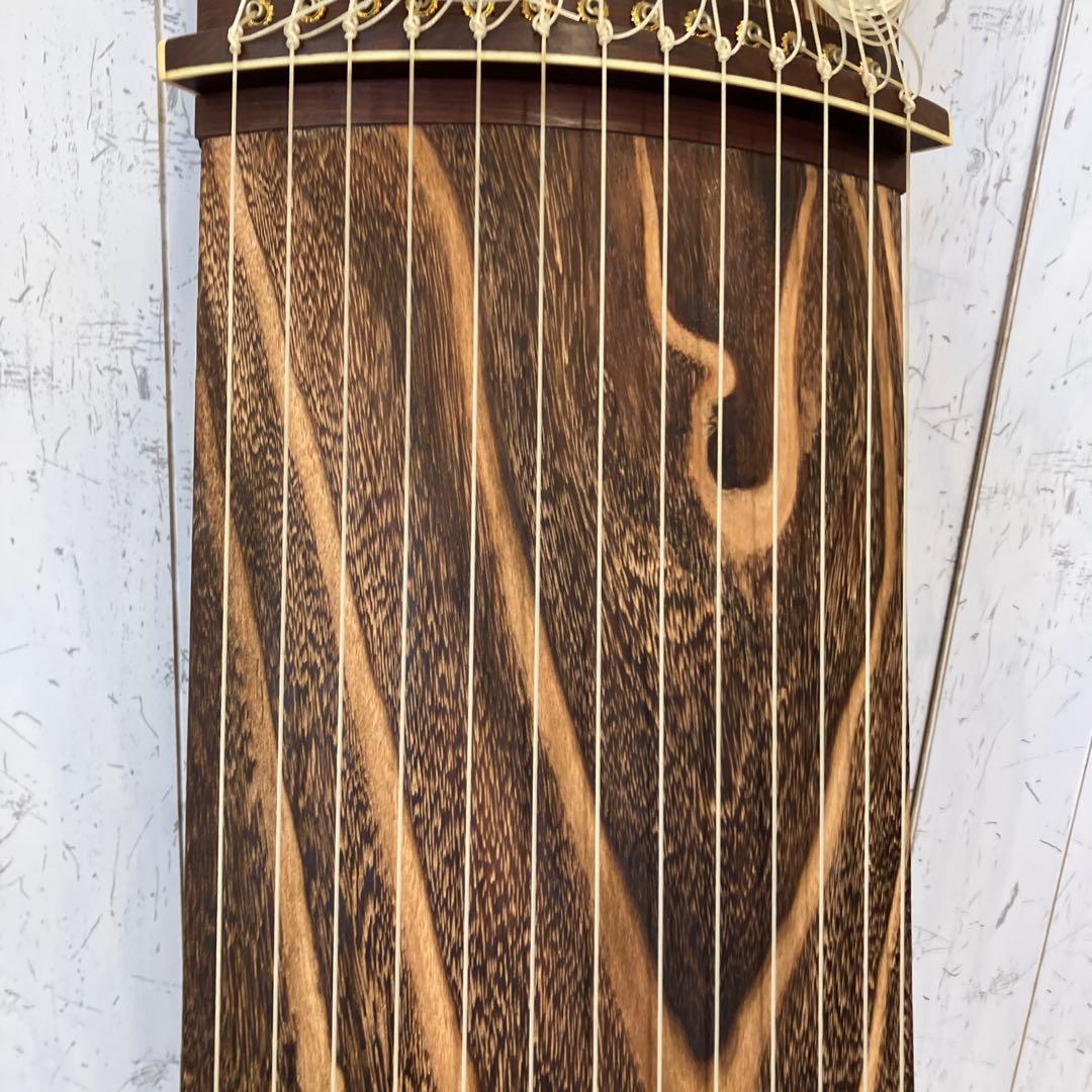 昭和レトロ すだれ彫り 13弦 琴 和楽器 弦楽器 伝統工芸 レトロ