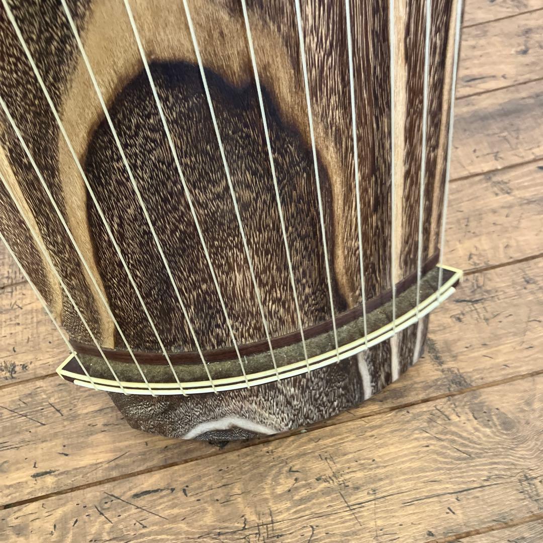 昭和レトロ すだれ彫り 13弦 琴 和楽器 弦楽器 伝統工芸 レトロ