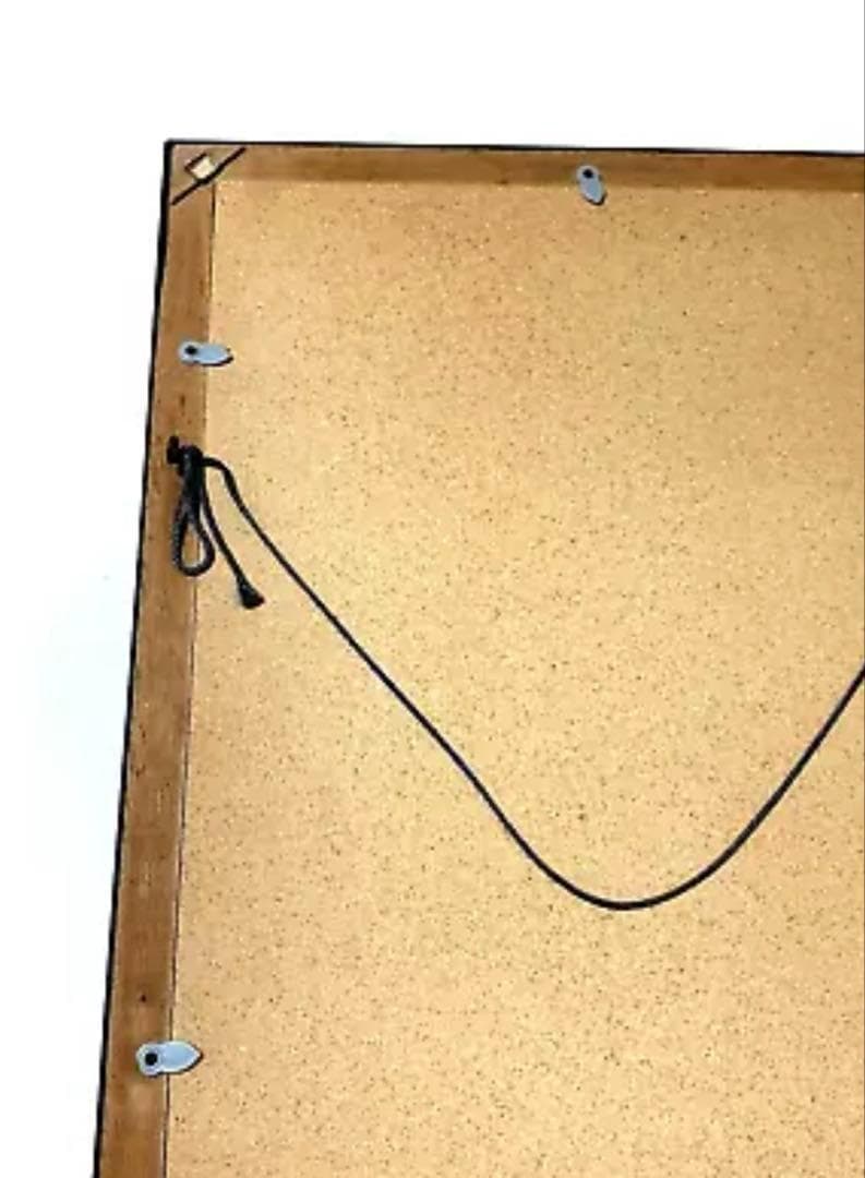 歌川国周 浮世絵 木版画 「源頼光」 額装 アンティーク 40cm x 36cm