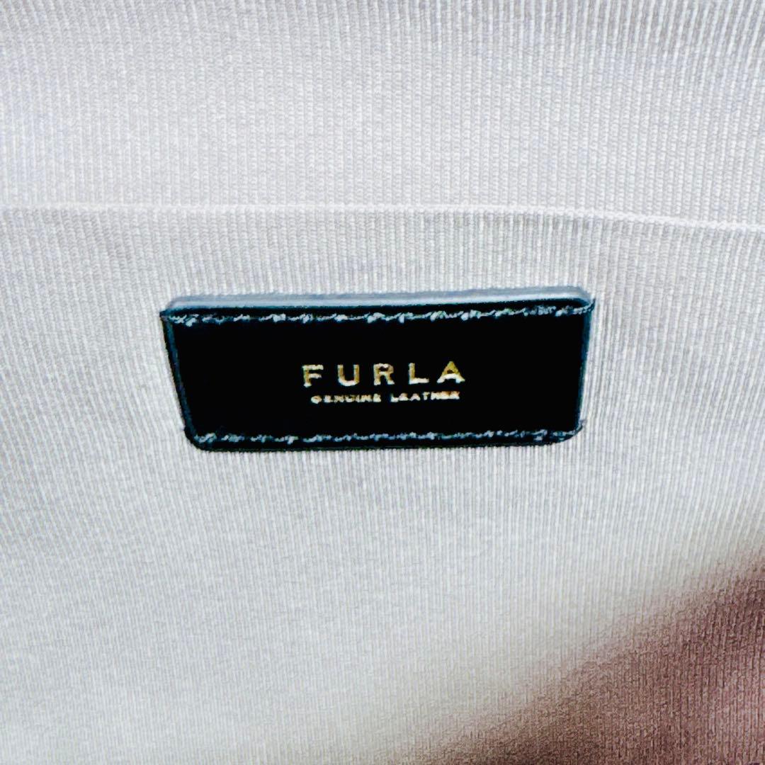 FURLA ダフネ トップハンドル ショルダー アーチロゴ 2way キャメル
