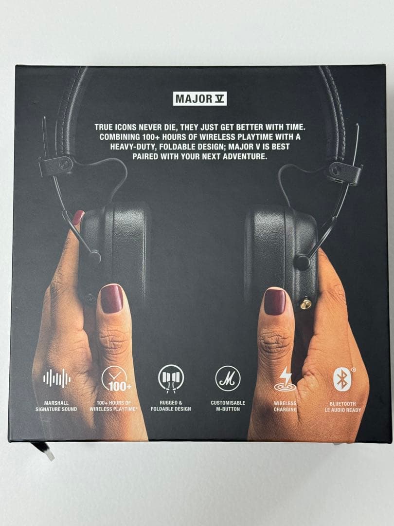 Marshall Major V ワイヤレスヘッドホン ブラック