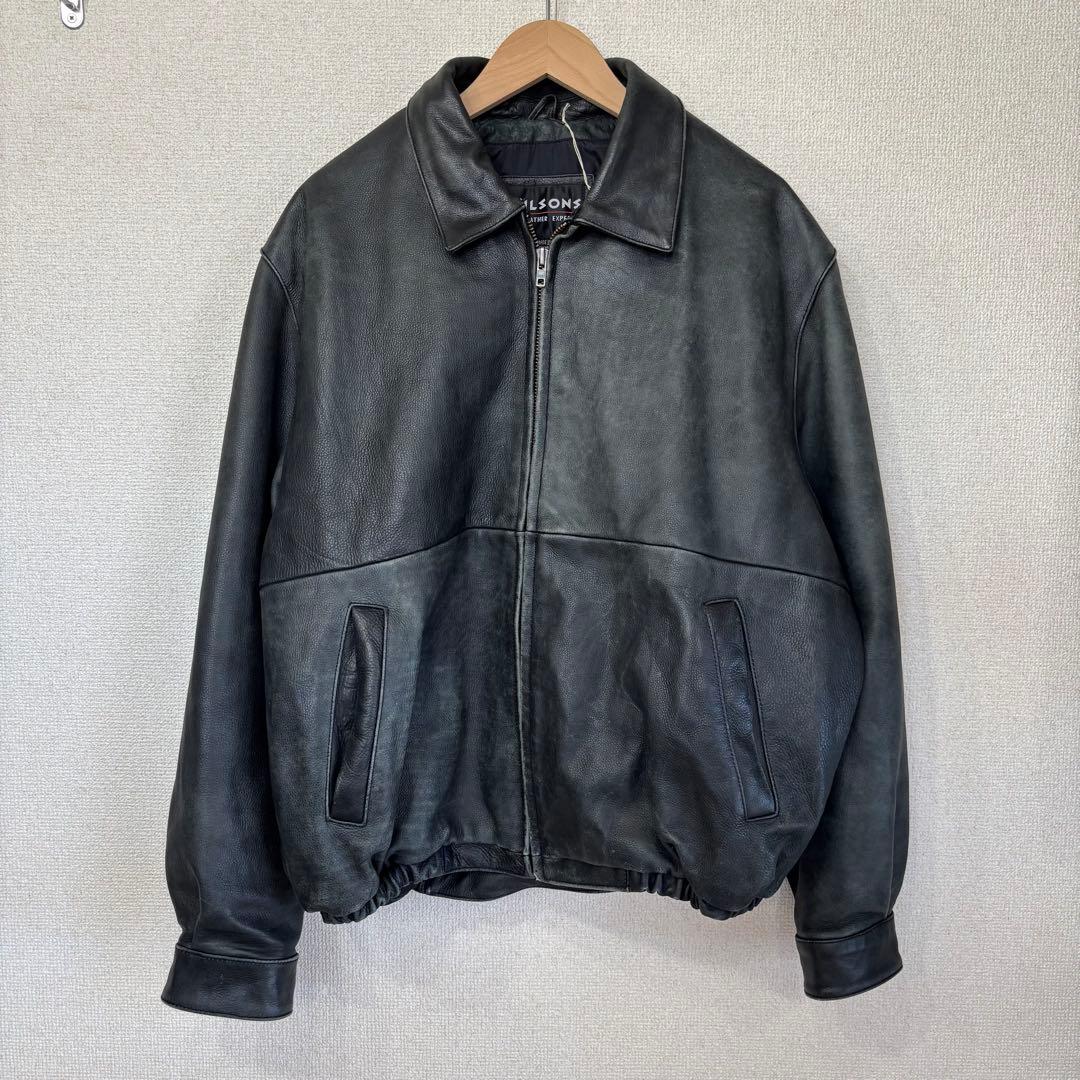 ウィルソンズ　レザージャケット　本革　トラッカー　アメリカ古着　L 2711