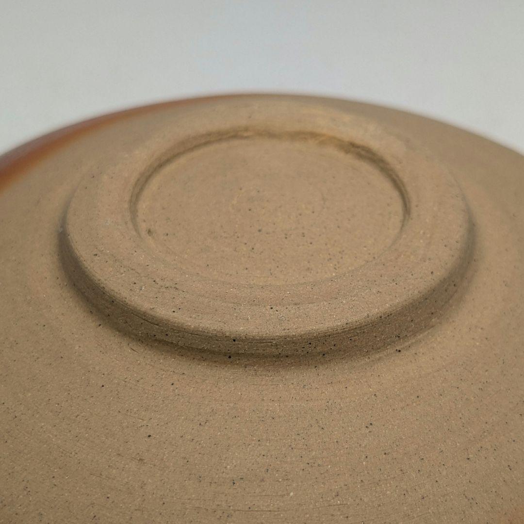 岡山県重要無形文化財 山本出 備前焼 緋襷馬盥茶盌 合箱 抹茶碗 抹茶茶碗 茶器