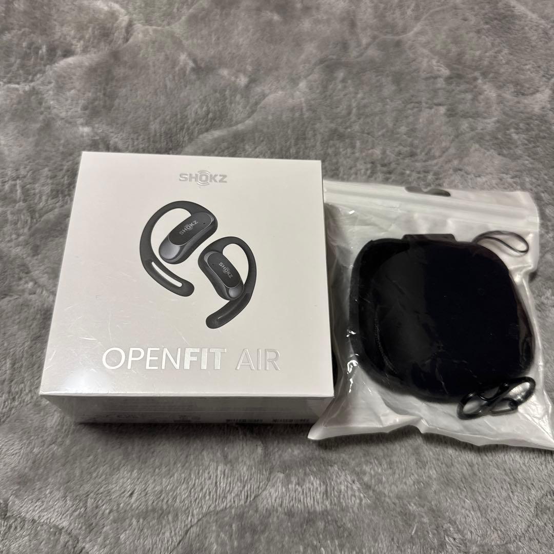SHOKZ OPENFIT AIR ブラック 充電ケース付き