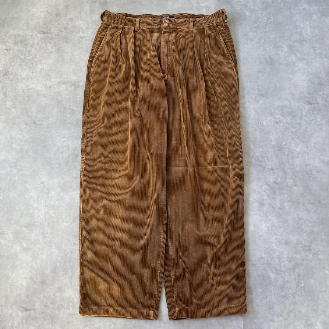 ポロバイ ラルフローレン W36 コーデュロイ チノパン USA 茶 18208