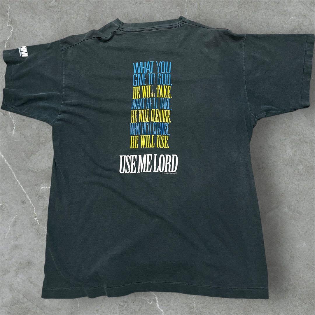 90s アーティストTシャツ RONKENOLY フェード　 ボロ USA製