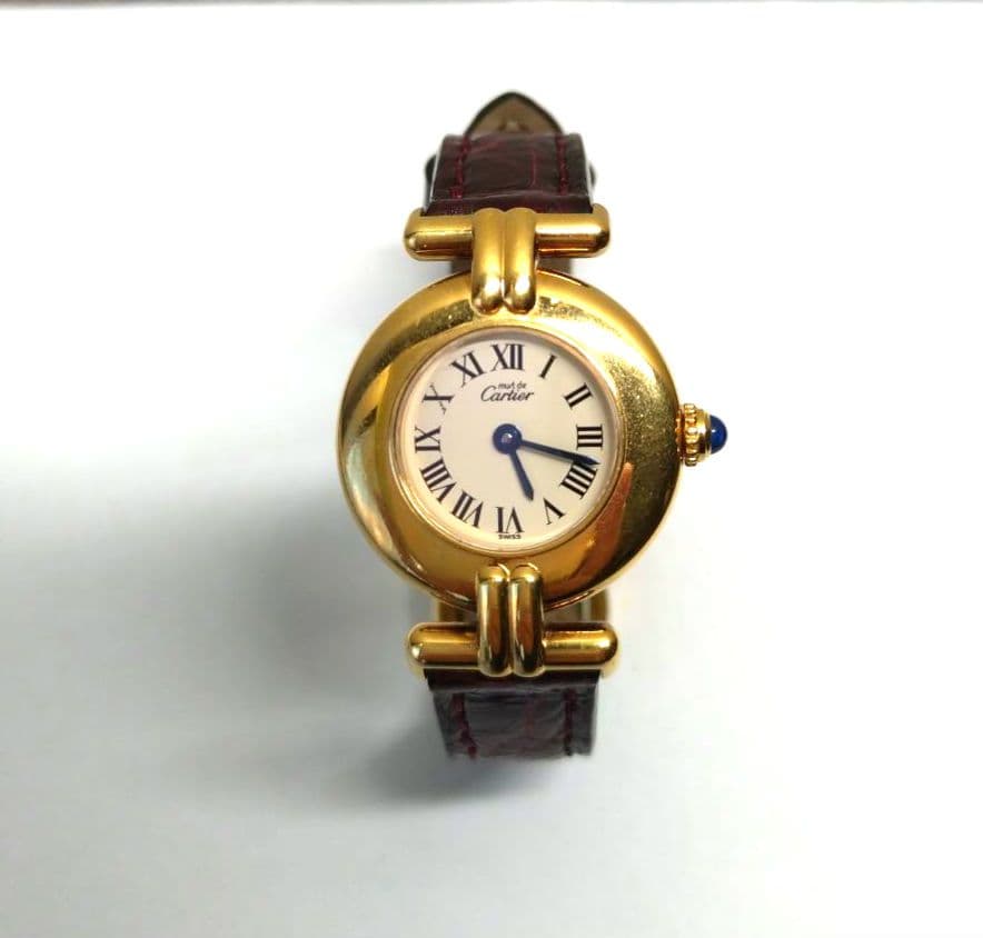 カルティエ CARTIER マストコリゼレザー クォーツ レディース