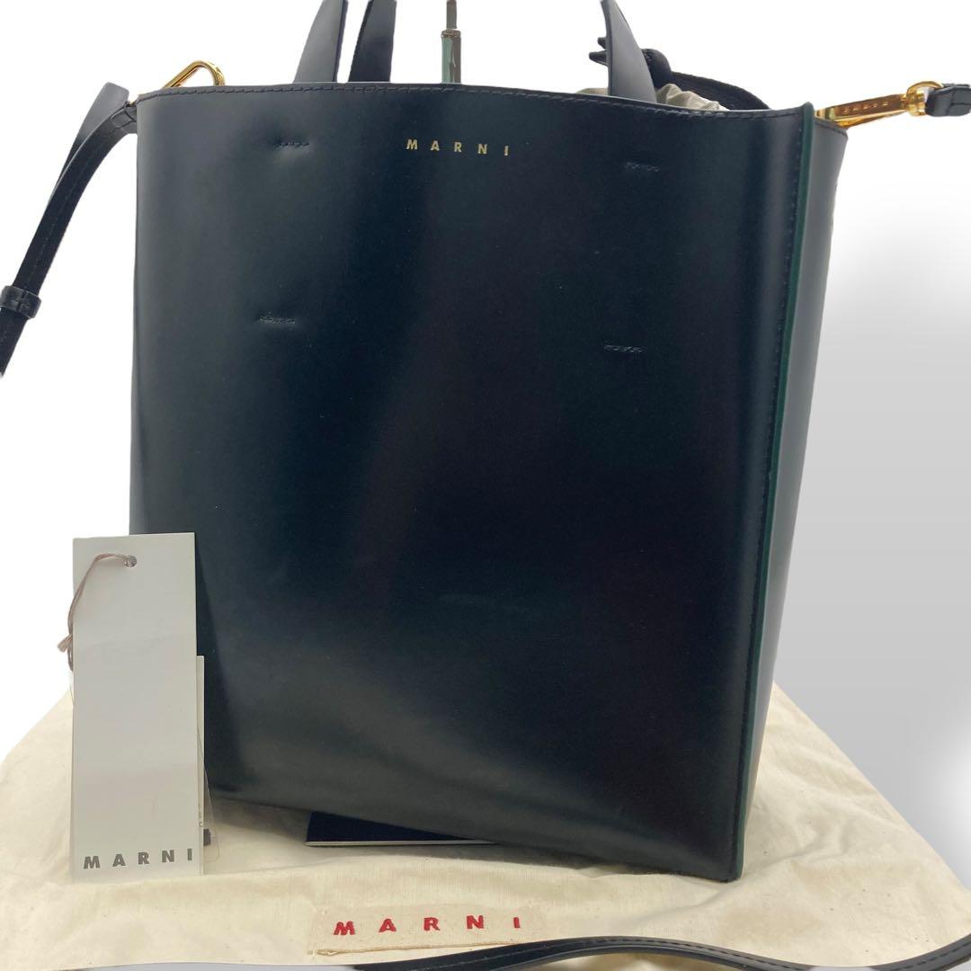マルニ MARNI トートバッグ ショルダーバッグ ミュゼオ 2way ブラック