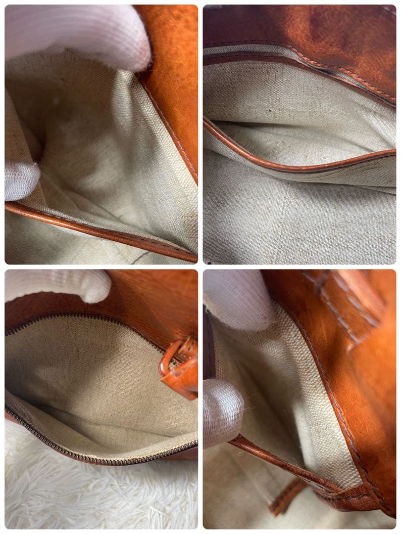 【美品】　幻の逸品　genten オールドゲンテン　トスカレザー　ハンドバッグ