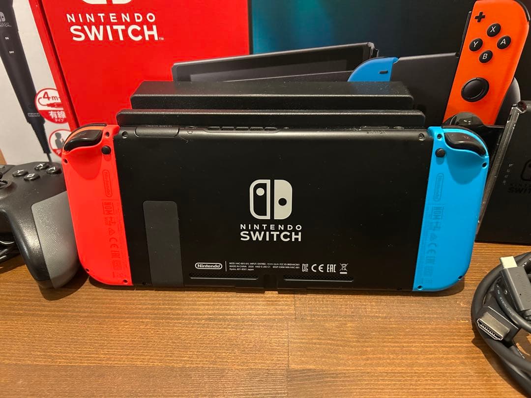 Nintendo Switch 本体 マイク、サードパーティコントローラー付き