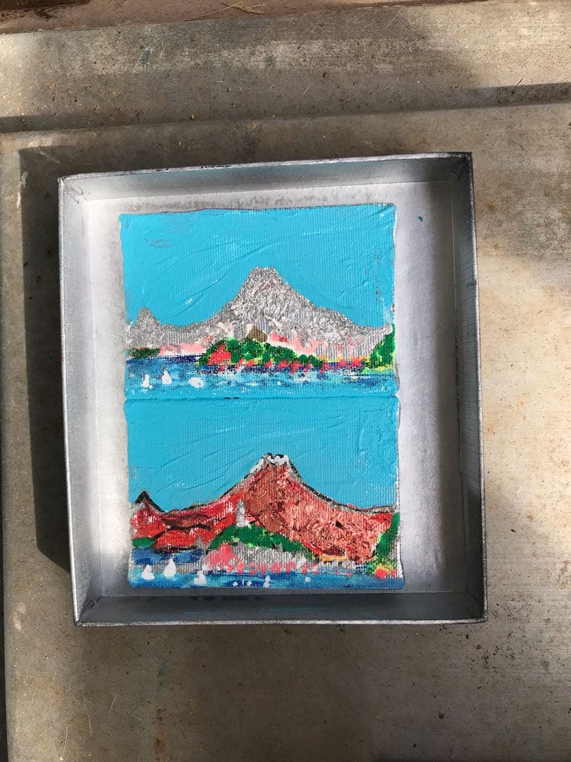 空飛ぶ前衛美術家の糸川裕志の富士山と江ノ島シリーズの箱絵