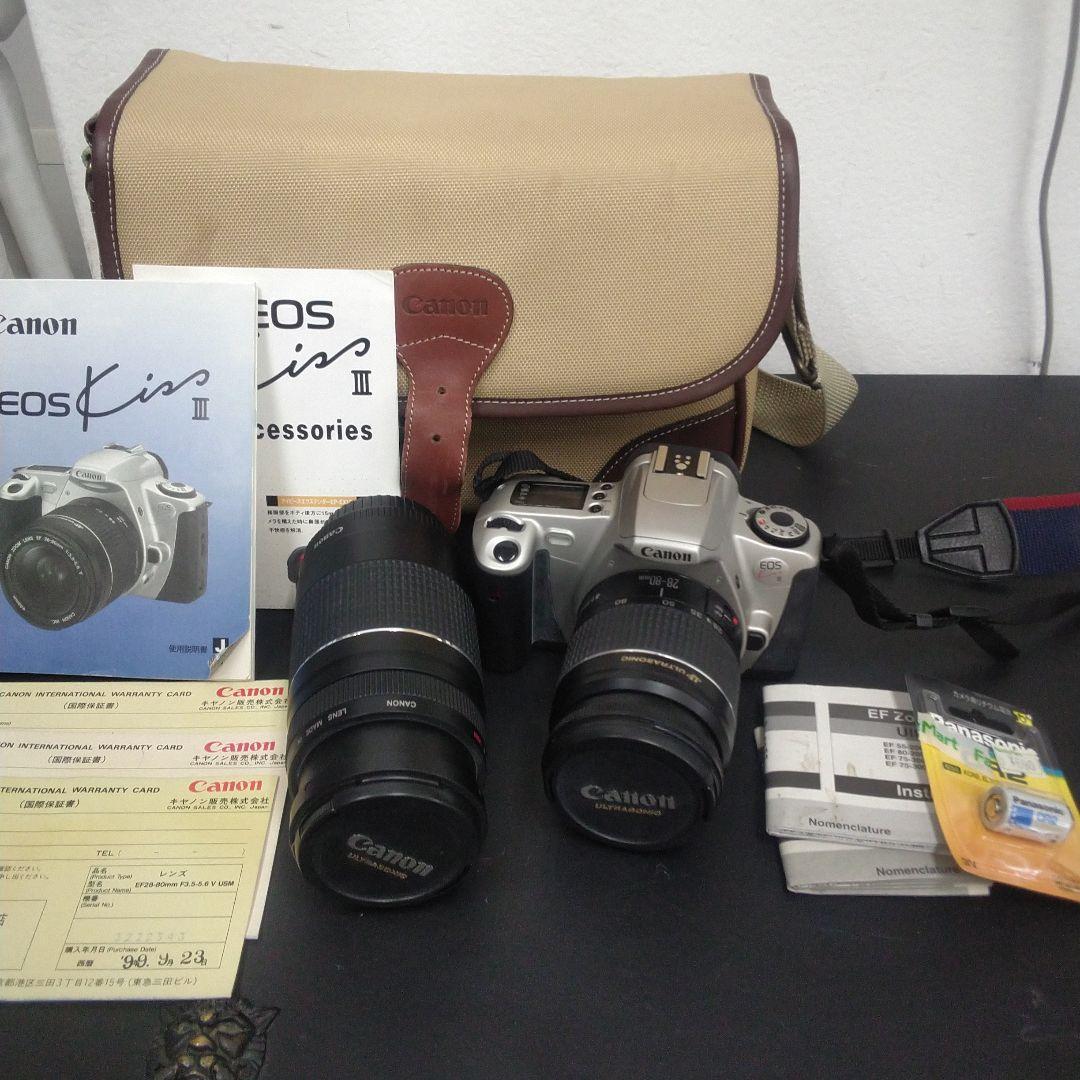Canon EOS Kiss III 一眼レフカメラセット リチウム電池付
