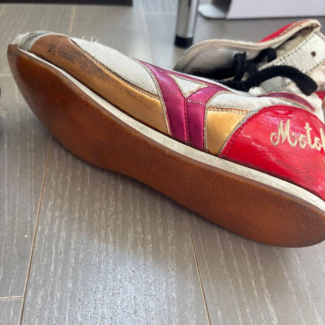 Mizuno ボクシングシューズ シルバー/レッド