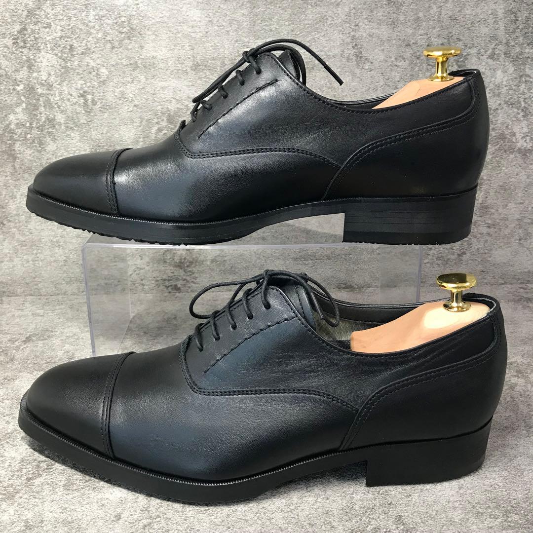 【極美品】リーガル 35HR 幅広25cm 3E 防水 ストレートチップ 黒