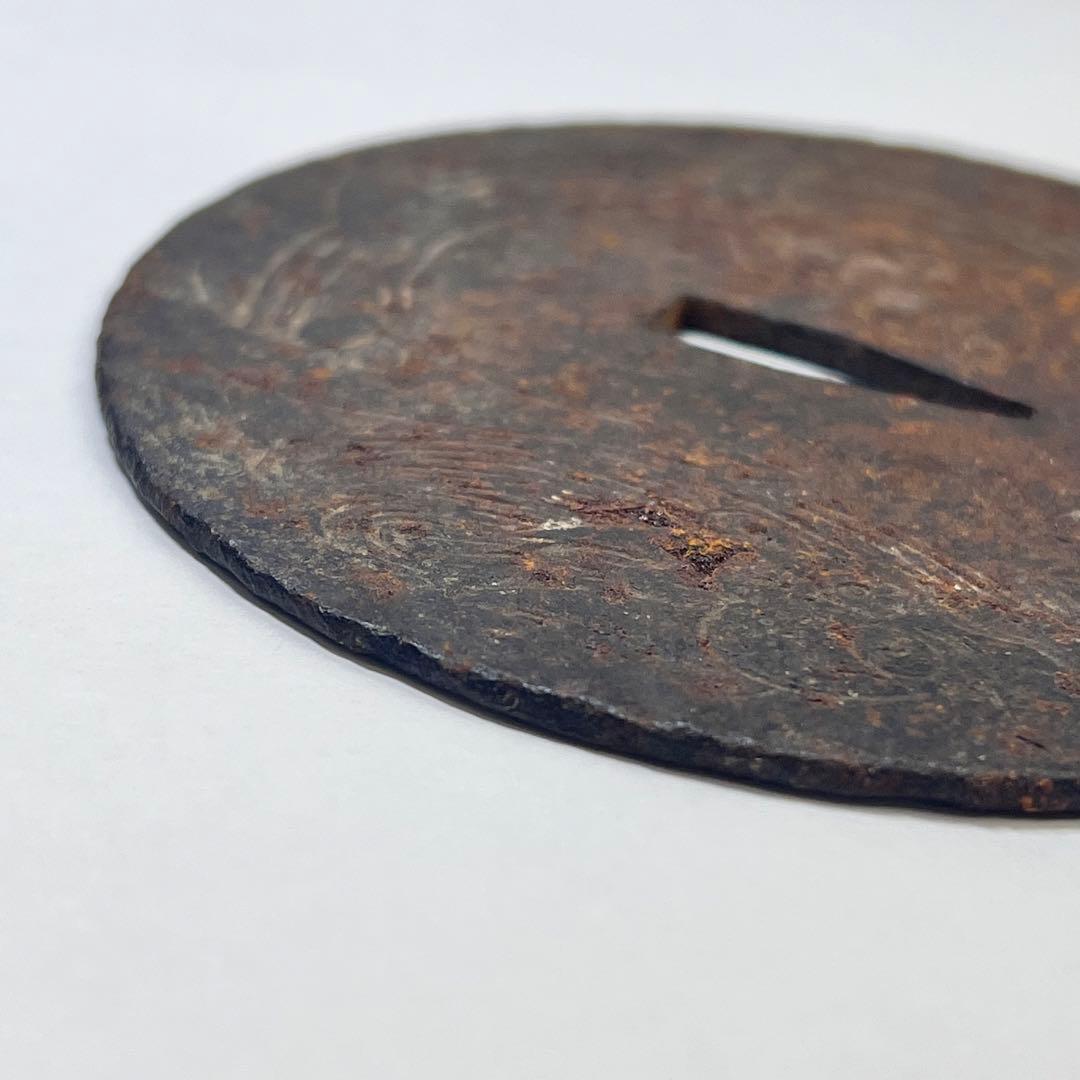 一点もの　鍔　刀装具　日本刀鍔　龍　竜　縁起物　古美術　年代物