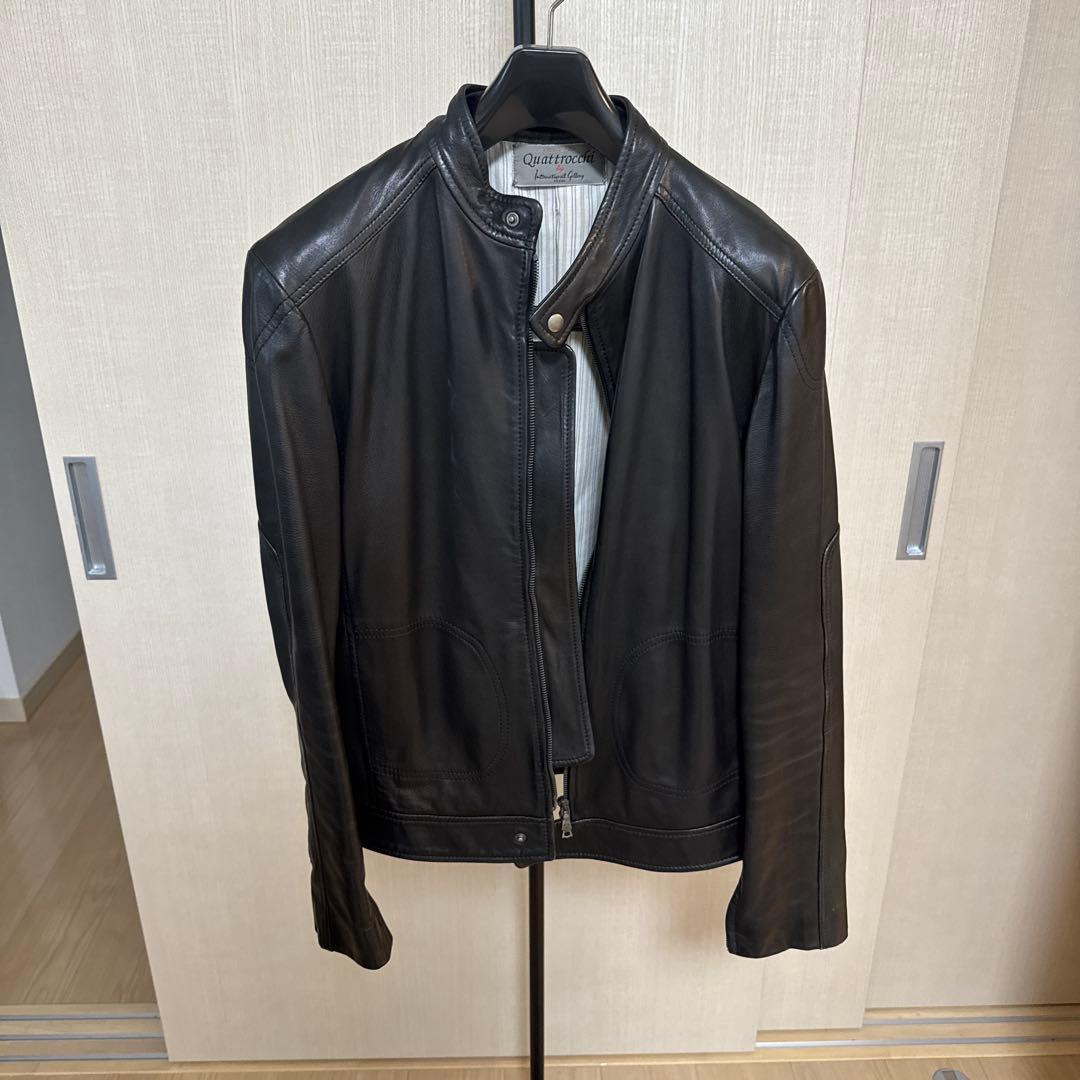 Quattrochi 本革レザージャケット 46サイズ