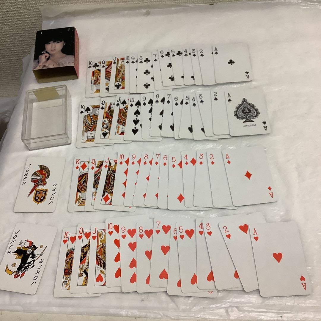 7494⑦中森明菜 トランプ 昭和レトロ　レア