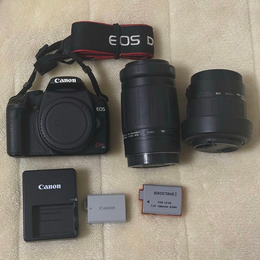 【いいね不要】Canon EOS Kiss X3 ダブルレンズセット