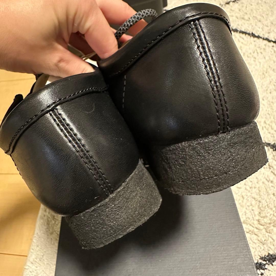 クラークス　ワラビー　オールレザー　ブラック　41 美品