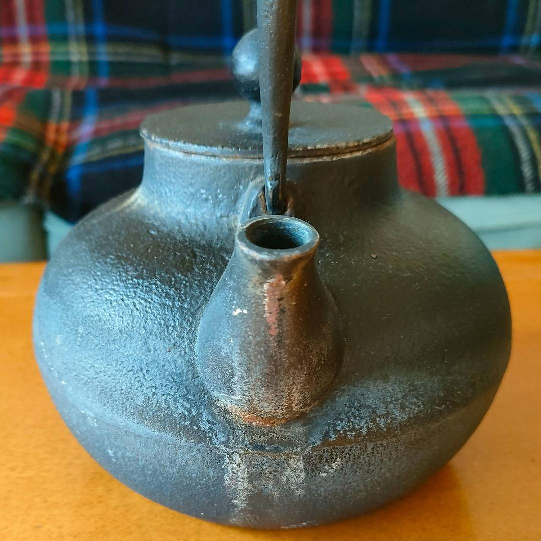 小笠原陸兆 南部鉄器 鉄瓶 【要サビ取り】