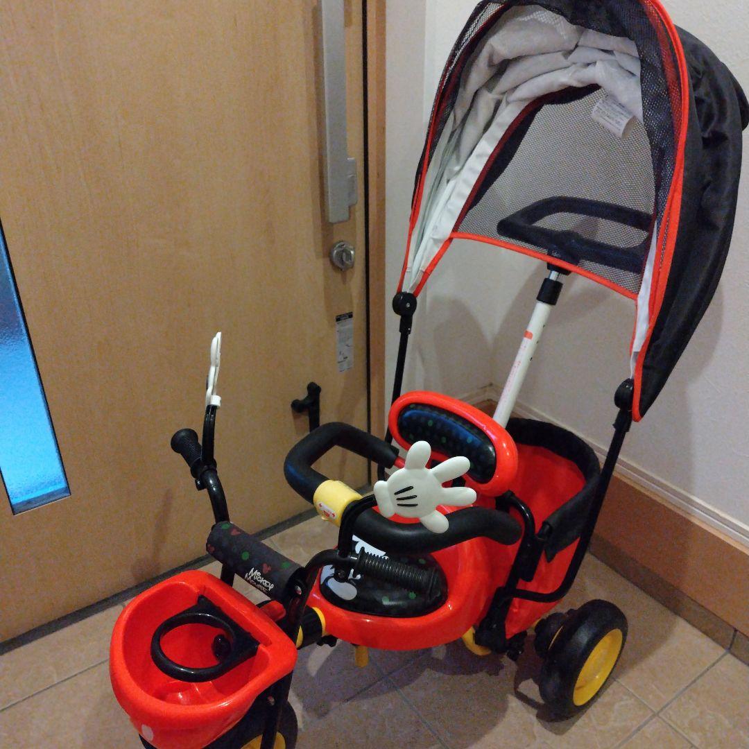 ides カーゴサンシェード ミッキーマウス 三輪車