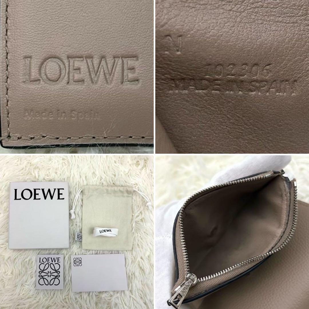 ［美品］LOEWE アナグラム バーティカル ウォレット スモール 財布