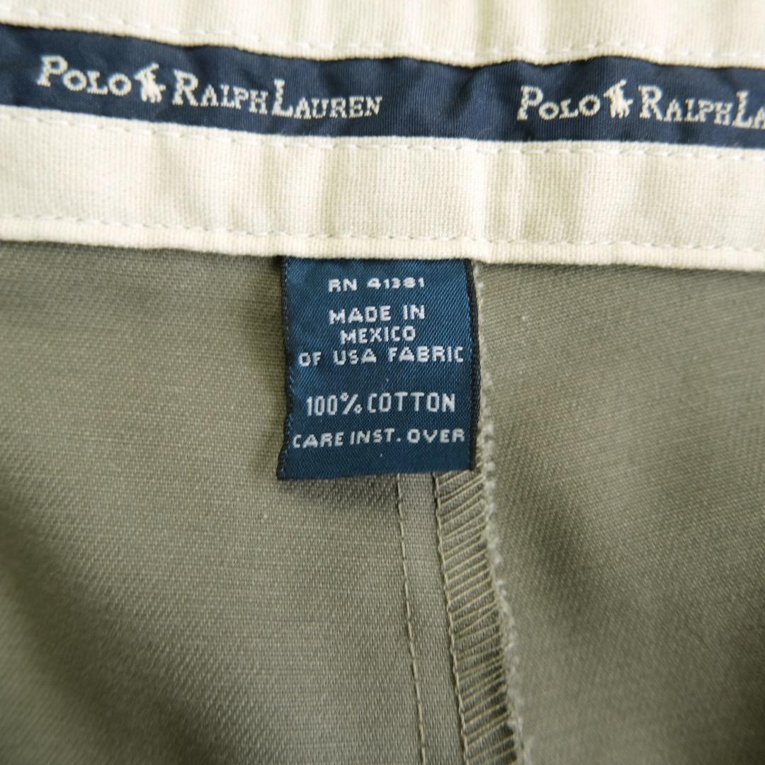 ラルフローレン　90s ツータックチノパンツ　34×32 デッドストック