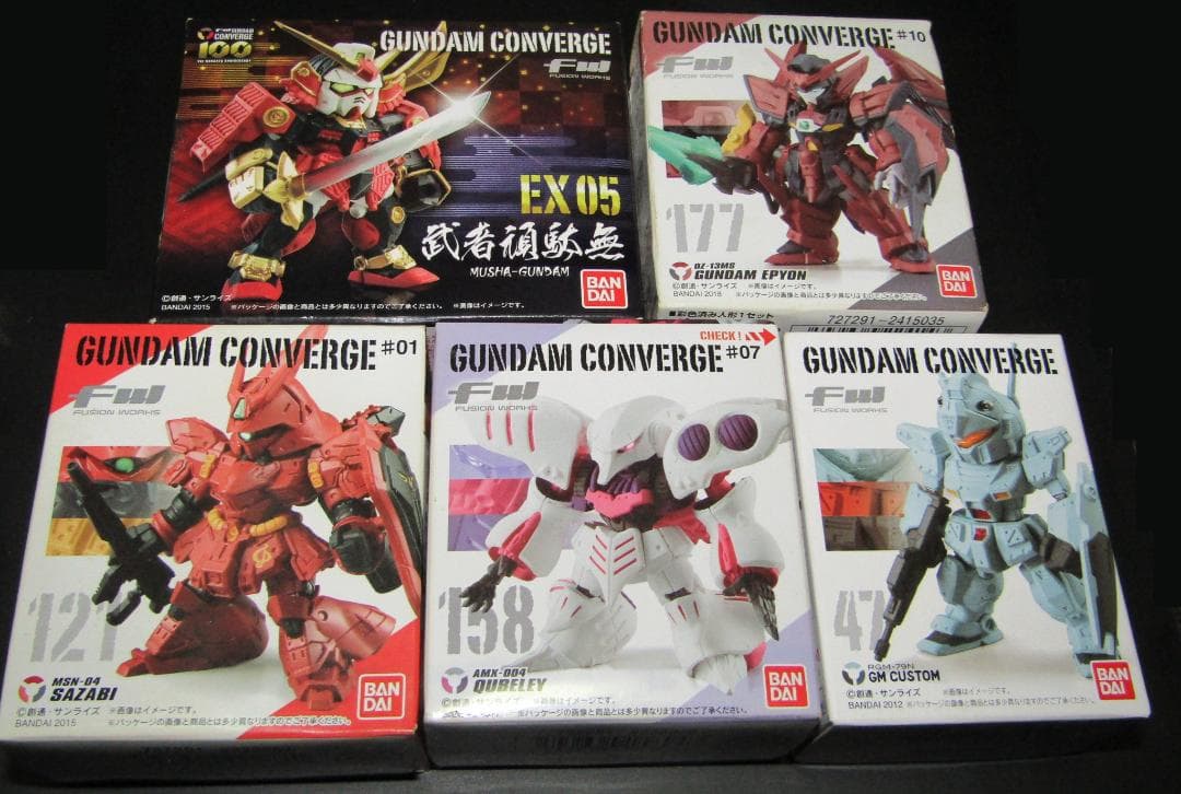 【GUNDAM CONVERGE】ガンダムコンバージ　5体セット
