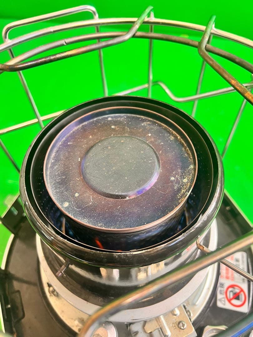  peak シングルバーナーコンロ 石油コンロ KH-002BK 動作品