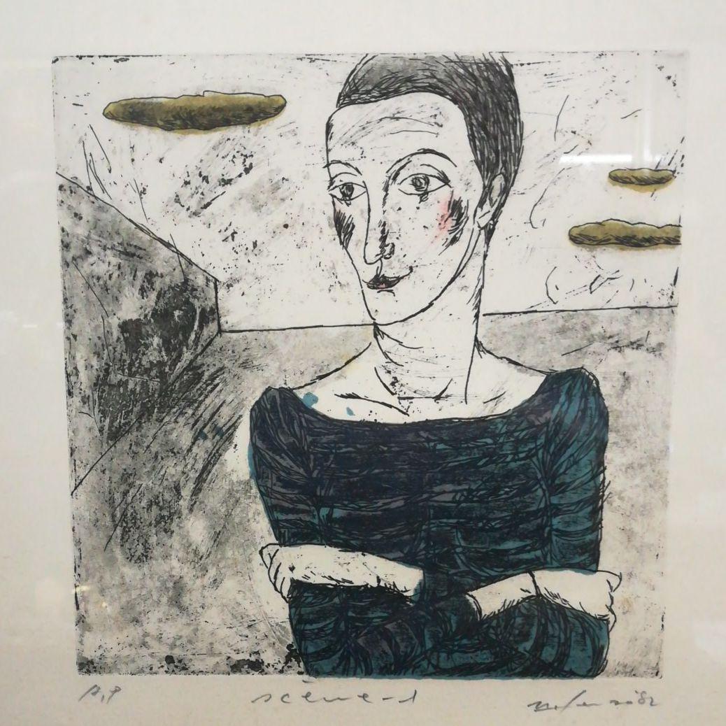 額装  額絵  リトグラフ  サインあり  アート